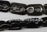 CFG322 15.5 inches 15*20mm carved rectangle golden obsidian beads