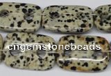 CFG329 15.5 inches 18*25mm carved rectangle dalmation jasper beads