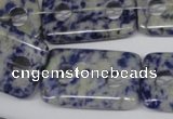 CFG335 15.5 inches 20*30mm carved rectangle sodalite beads