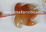 CFG511 15.5 inches 24*28mm carved animal red aventurine beads