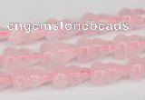 CFG63 15.5 inches 8*13mm carved calabash rose quartz beads