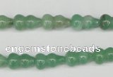 CFG65 15.5 inches 8*13mm carved calabash green aventurine beads