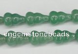 CFG66 15.5 inches 10*16mm carved calabash green aventurine beads