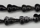 CFG68 15.5 inches 12*20mm carved calabash obsidian gemstone beads