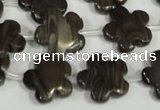 CFG681 15.5 inches 15mm carved flower grain stone beads