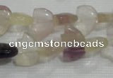 CFG765 15.5 inches 10*15mm carved animal fluorite gemstone beads