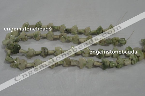CFG781 15.5 inches 10*15mm carved animal lucky jade beads