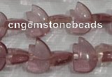 CFG786 15.5 inches 10*15mm carved animal quartz glass beads