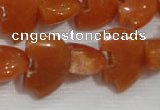 CFG797 12.5 inches 14*18mm carved animal red aventurine beads