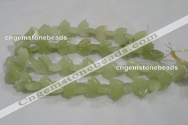 CFG801 12.5 inches 14*18mm carved animal New jade beads
