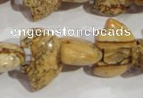 CFG807 12.5 inches 14*18mm carved animal picture jasper beads