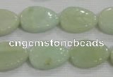 CFG815 12.5 inches 15*20mm carved leaf amazonite beads wholesale