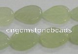 CFG821 12.5 inches 15*20mm carved leaf New jade beads wholesale