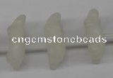 CFG865 Top-drilled 14*20mm carved animal white jade gemstone beads