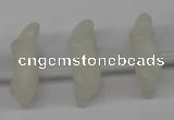 CFG865 Top-drilled 14*20mm carved animal white jade gemstone beads