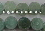 CFG892 15.5 inches 14mm carved flower amazonite gemstone beads