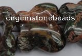 CFG944 15.5 inches 30*33mm carved butterfly green opal gemstone beads