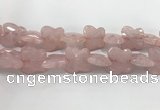 CFG973 15.5 inches 30*33mm carved butterfly rose quartz beads