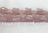 CFG973 15.5 inches 30*33mm carved butterfly rose quartz beads