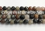 CFJ220 15.5 inches 12mm faceted round fancy jasper beads