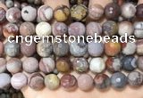 CFJ254 15.5 inches 12mm faceted round fantasy jasper beads wholesale