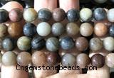 CFJ275 15 inches 12mm round fancy jasper beads wholesale