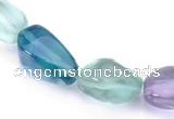 CFL09 AA grade 12*16mm irregular natural fluorite bead Wholesale