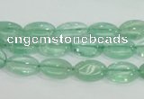 CFL101 15.5 inches 8*12mm oval natural green fluorite gemstone beads