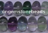 CFL1071 15 inches 10*16mm rondelle natural fluorite gemstone beads