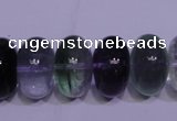 CFL1072 15 inches 10*18mm rondelle natural fluorite gemstone beads