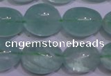 CFL1080 15 inches 15*20mm nuggets green fluorite gemstone beads