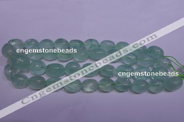 CFL1080 15 inches 15*20mm nuggets green fluorite gemstone beads