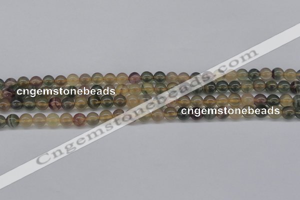 CFL1101 15.5 inches 6mm round yellow fluorite gemstone beads