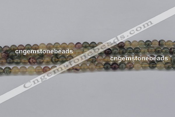 CFL1102 15.5 inches 8mm round yellow fluorite gemstone beads