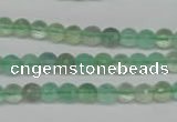 CFL115 15.5 inches 6mm faceted round green fluorite beads