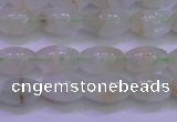 CFL1200 15.5 inches 6*10mm rice green fluorite gemstone beads