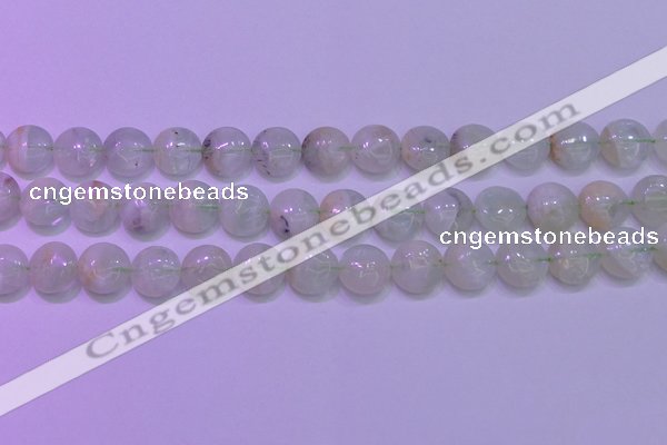 CFL1209 15.5 inches 12mm flat round green fluorite gemstone beads