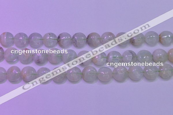 CFL1210 15.5 inches 14mm flat round green fluorite gemstone beads