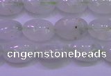 CFL1216 15.5 inches 8*12mm oval green fluorite gemstone beads