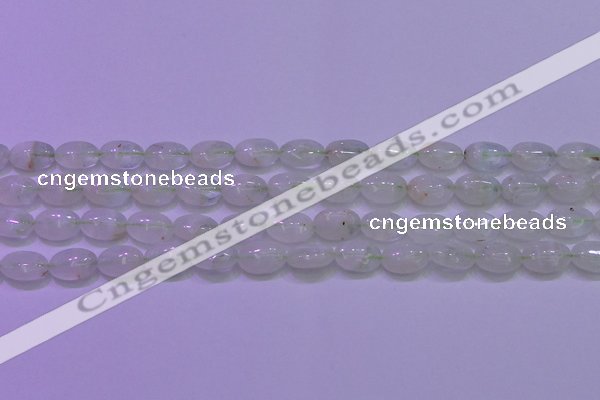 CFL1216 15.5 inches 8*12mm oval green fluorite gemstone beads