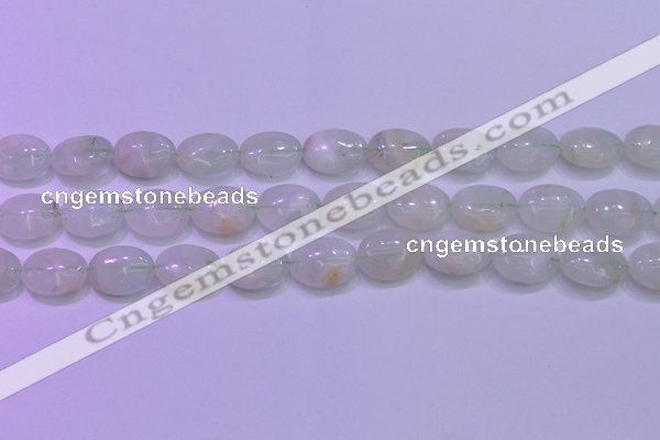 CFL1218 15.5 inches 12*16mm oval green fluorite gemstone beads