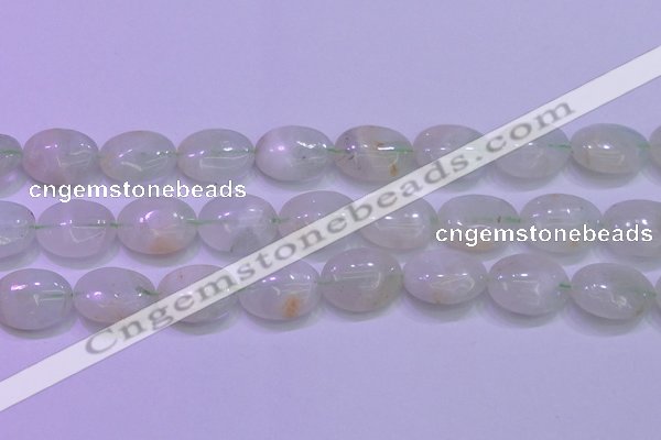 CFL1220 15.5 inches 15*20mm oval green fluorite gemstone beads