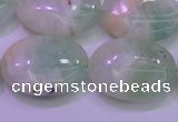 CFL1221 15.5 inches 18*25mm oval green fluorite gemstone beads