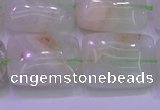 CFL1228 15.5 inches 18*25mm rectangle green fluorite gemstone beads