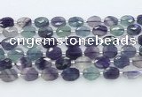 CFL1234 15.5 inches 8*10mm faceted oval fluorite beads