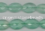 CFL126 15.5 inches 13*18mm faceted oval green fluorite beads