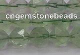 CFL1404 15.5 inches 12mm faceted nuggets green fluorite beads