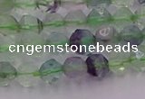 CFL1406 15.5 inches 6mm faceted nuggets fluorite gemstone beads