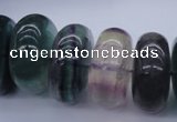 CFL145 15.5 inches 10*20mm rondelle natural fluorite beads