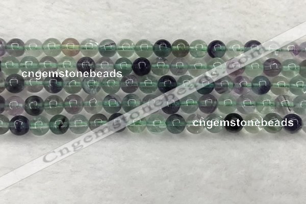 CFL1461 15.5 inches 6mm round A grade fluorite gemstone beads